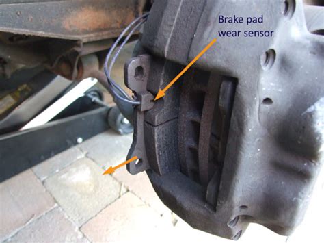 brake pad wear sensor diagram